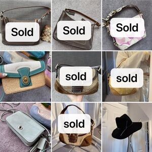 Like New❤️🔥 my Vintage Coach Bags Collection 🌸 Mini pouch, shoulder bag